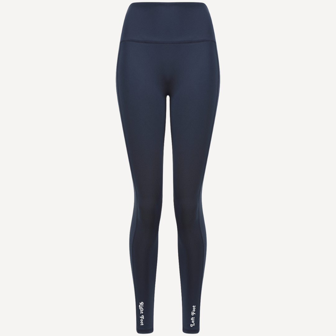 Navy Blue Fitted Leggings with Pocket | Adult Leggings