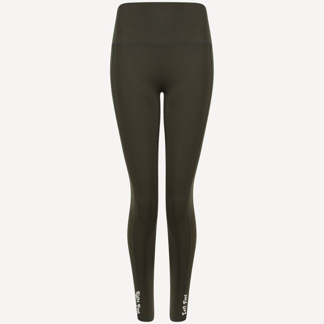 Olive Fitted Leggings with Pocket | Adult Leggings