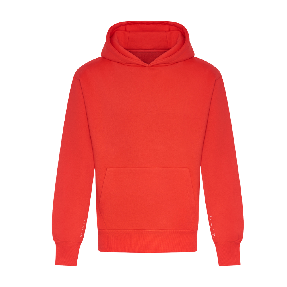 Strength Collection | Breathe Hydrate Repeat Hoodie | Soft Red