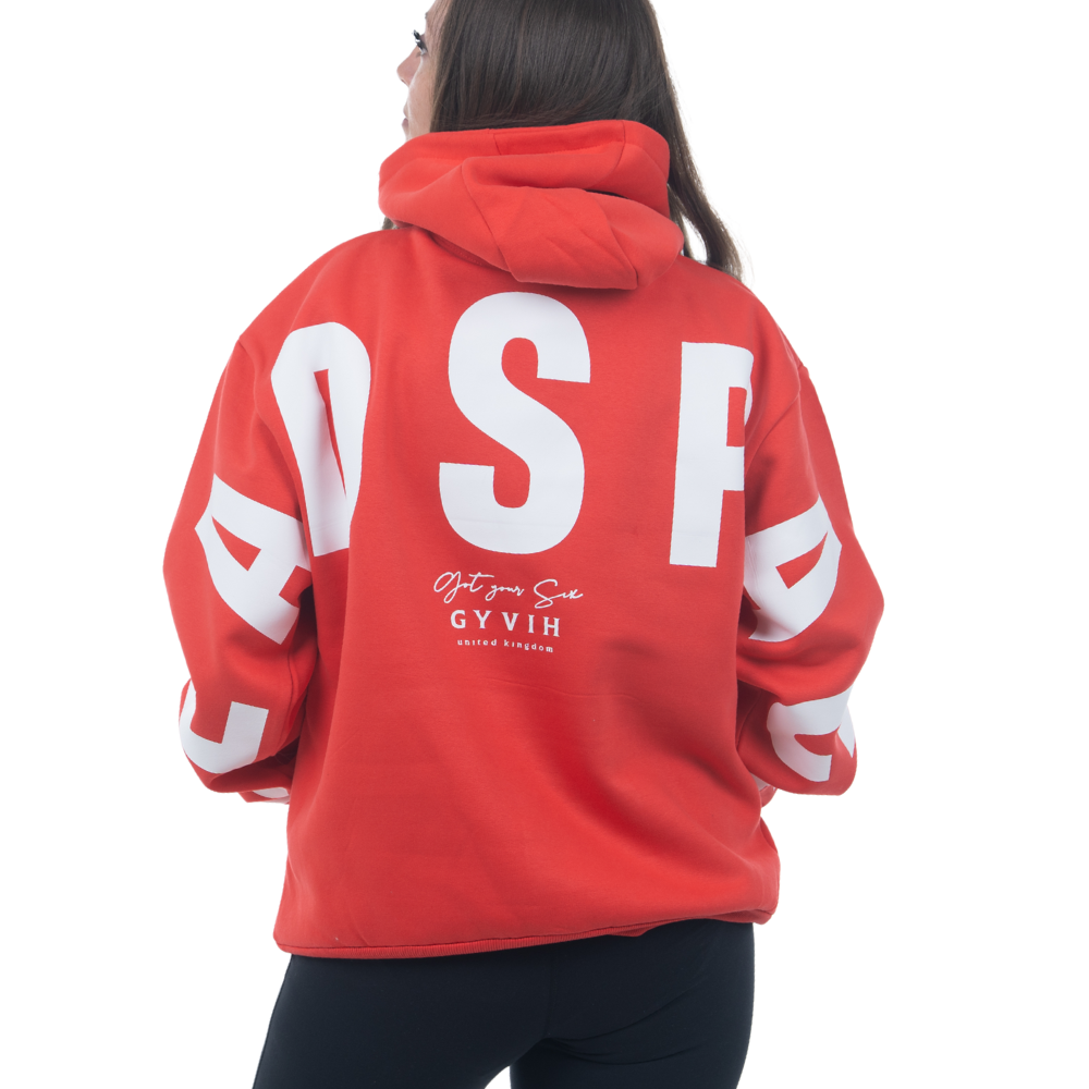 Signature Hoodie | Get Your Six Headspace | Mental Health Hoodie | Soft Red