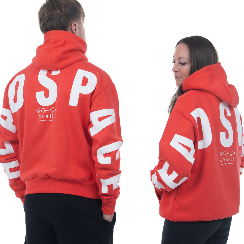 Signature Hoodie | Get Your Six Headspace | Mental Health Hoodie | Soft Red