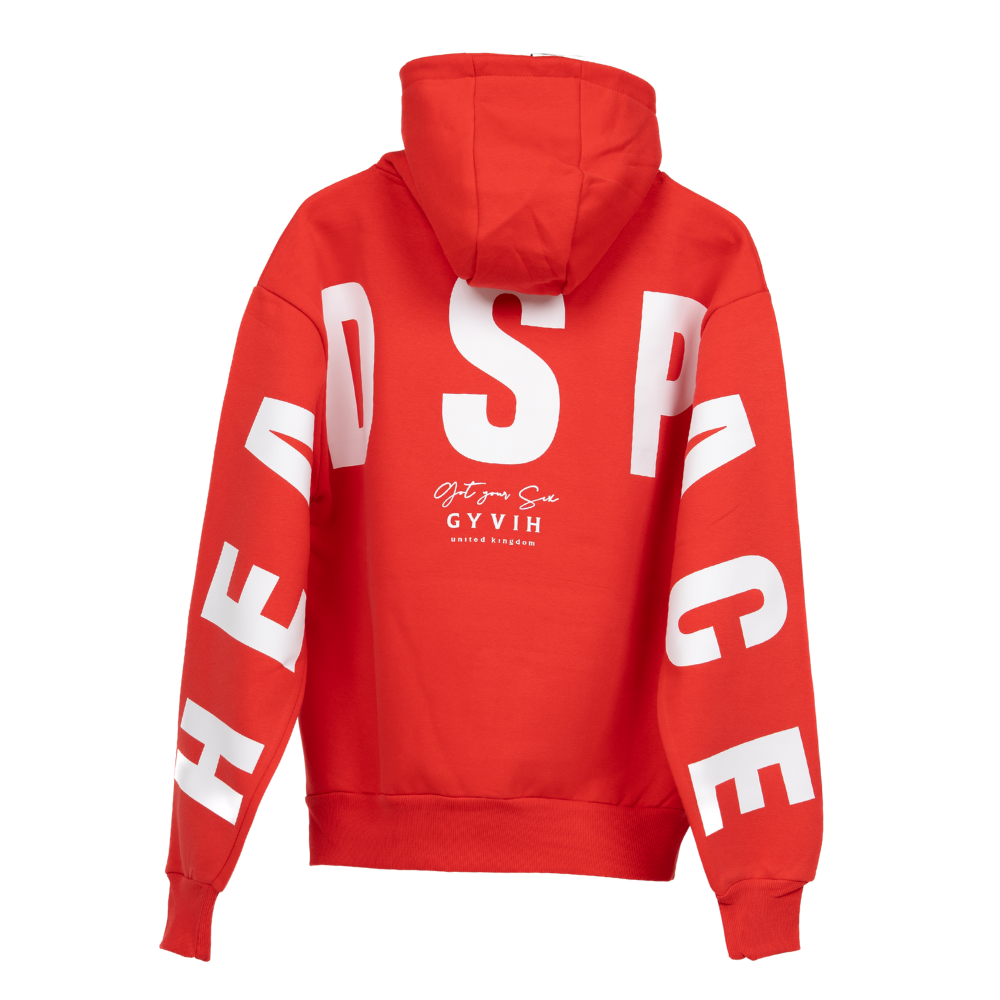 Signature Hoodie | Get Your Six Headspace | Mental Health Hoodie | Soft Red