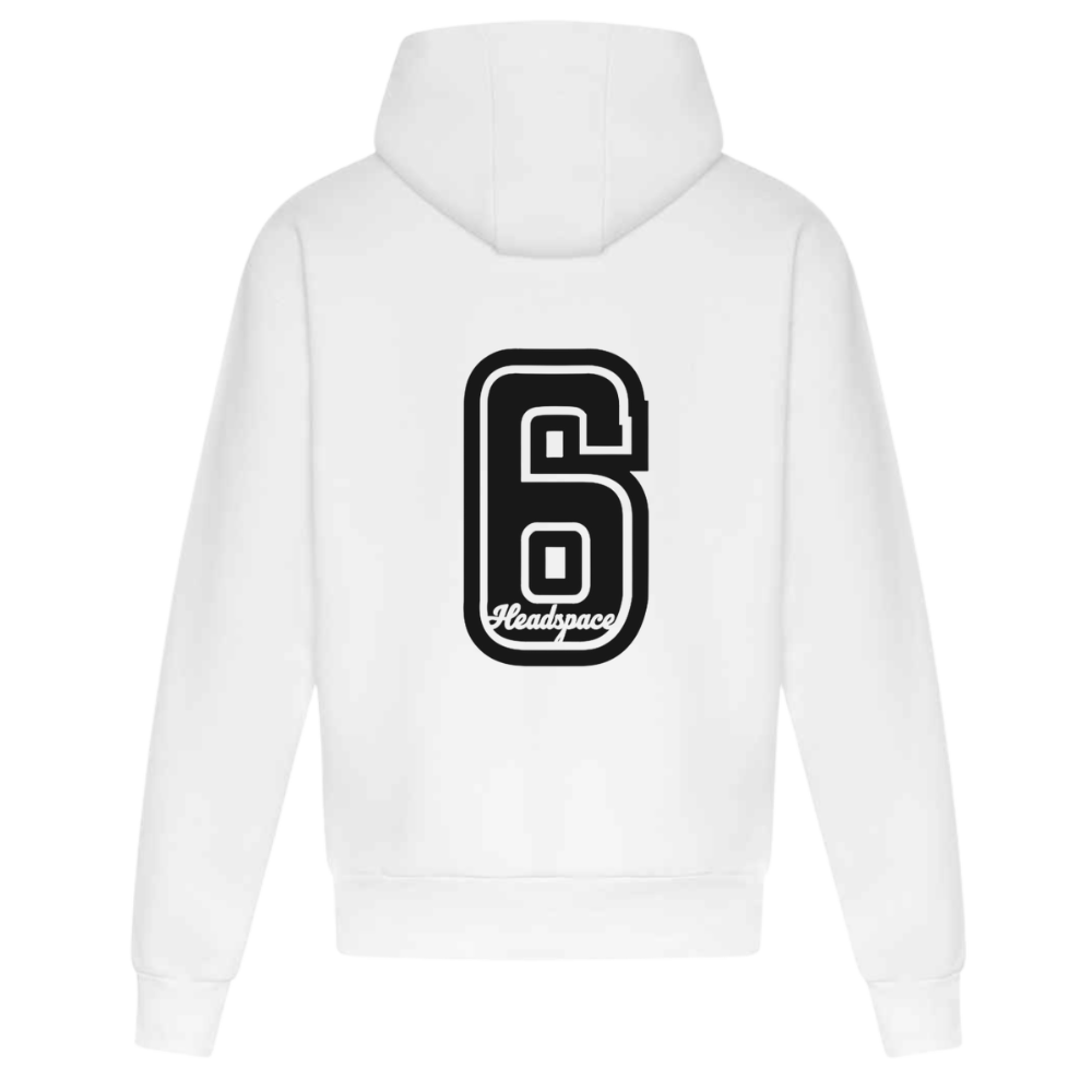 Six Hoodie | Mental Health Hoodie | White