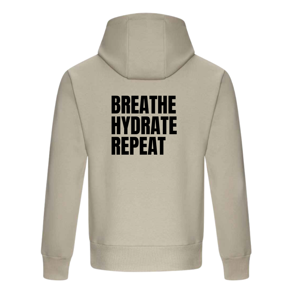 Strength Collection | Breathe Hydrate Repeat Hoodie | Stone