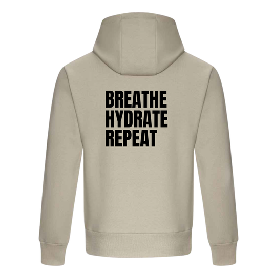 Strength Collection | Breathe Hydrate Repeat Hoodie | Stone