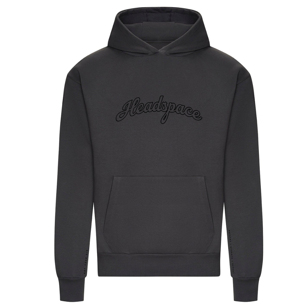 Selfie Hoodie | Headspace | Mental Health Hoodie | Charcoal