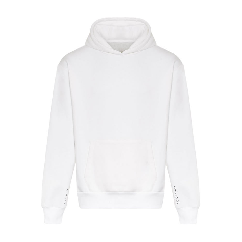 Strength Collection | Breathe Hydrate Repeat Hoodie | White